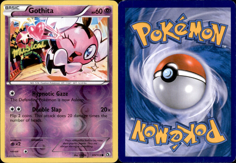 Gothita Reverse Holo 69 - Legendary Treasures (LP - Lightly Played) Pokesingles