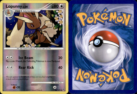 Lopunny Reverse Holo 63 - Supreme Victors (LP - Lightly Played) Pokesingles