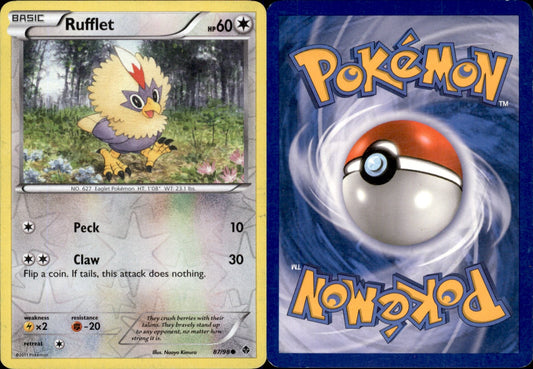 Rufflet Reverse Holo 87 - Emerging Powers (LP - Lightly Played) Pokesingles