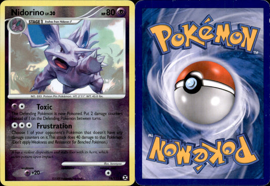 Nidorino Reverse Holo 74 - Rising Rivals (MP - Moderately Played) Pokesingles