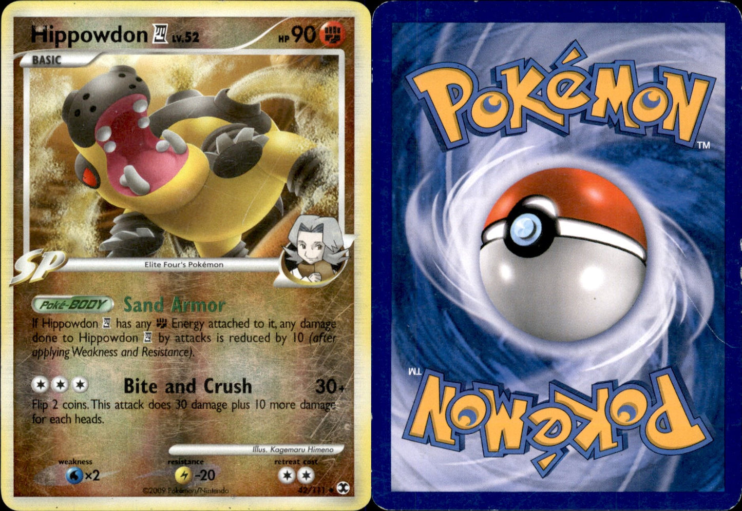 Hippowdon E4 Reverse Holo 42 - Rising Rivals (MP - Moderately Played) Pokesingles