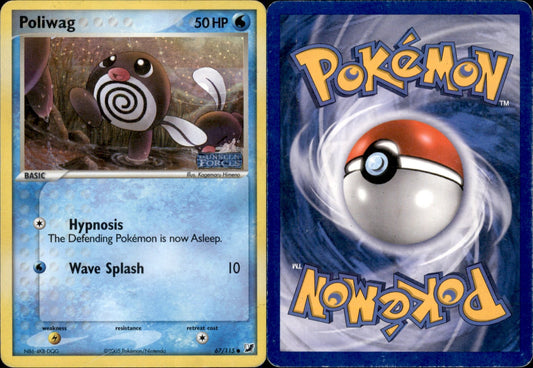Poliwag Reverse Holo 67 - Unseen Forces (MP - Moderately Played) Pokesingles