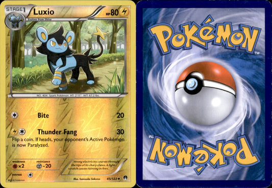 Luxio Reverse Holo 45 - BreakPoint (MP - Moderately Played) Pokesingles