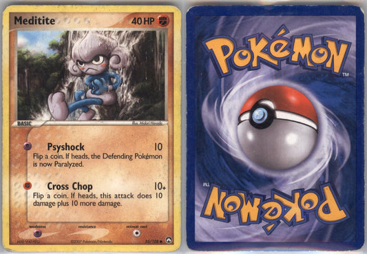 *SE BILDE FOR TILSTAND*Meditite #55 Pokemon Power Keepers Pokesingles