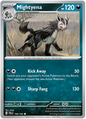 106 Mightyena, Temporal Forces | Scarlet & Violet, nonholo, 2.00 kr, Pokesingles. Kjøp pokemon kort til lave priser hos oss.