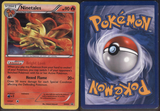 *SE BILDE FOR TILSTAND* Ninetales #BW66 Pokemon Promo Pokesingles