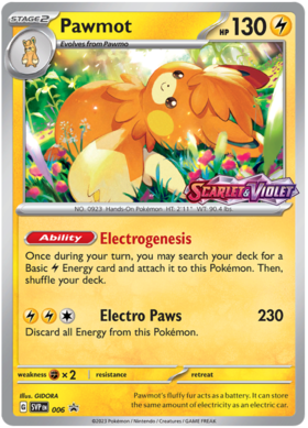 006 Pawmot, Scarlet & Violet | Promos, promo, 25.00 kr, Pokesingles. Kjøp pokemon kort til lave priser hos oss.
