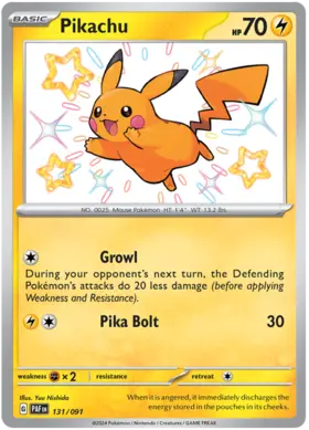 131 Pikachu, Paldean Fates, secret, 100.00 kr, Pokesingles. Kjøp pokemon kort til lave priser hos oss.