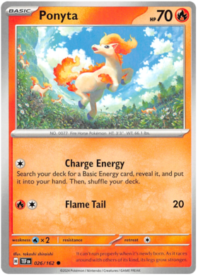 026 Ponyta, Temporal Forces | Scarlet & Violet, nonholo, 2.00 kr, Pokesingles. Kjøp pokemon kort til lave priser hos oss.