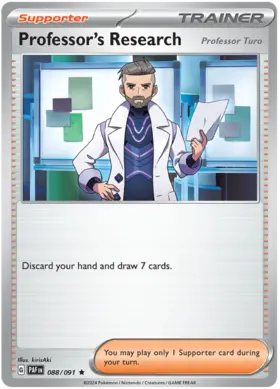 088 Professor's Research [Professor Turo] - Holo Rare, Paldean Fates, holo, 7.00 kr, Pokesingles. Kjøp pokemon kort til lave priser hos oss.