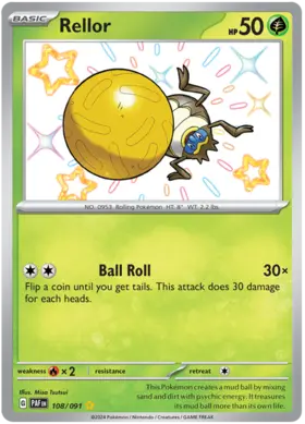 108 Rellor, Paldean Fates, secret, 39.00 kr, Pokesingles. Kjøp pokemon kort til lave priser hos oss.