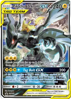 Pikachu & Zekrom GX SM168, Sun & Moon Promos, , 7.00 kr, Pokesingles. Kjøp pokemon kort til lave priser hos oss.