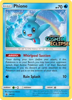 Phione Prerelease SM220, Sun & Moon Promos, , 100.00 kr, Pokesingles. Kjøp pokemon kort til lave priser hos oss.