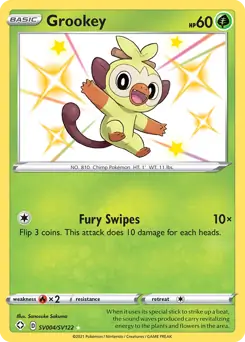 Grookey SV004 - Shining Fates, Shining Fates | Sword & Shield, , 10.00 kr, Pokesingles. Kjøp pokemon kort til lave priser hos oss.