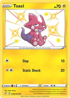 Toxel SV041 - Shining Fates, Shining Fates | Sword & Shield, , 5.00 kr, Pokesingles. Kjøp pokemon kort til lave priser hos oss.