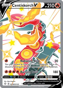 Centiskorch V SV108 - Shining Fates, , , 3.00 kr, Pokesingles. Kjøp pokemon kort til lave priser hos oss.