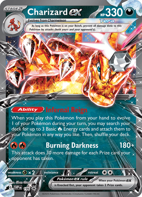 Charizard ex SVP Promo 196 Pokesingles