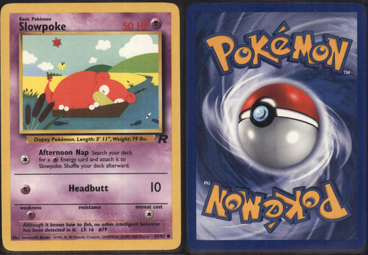 *SE BILDE FOR TILSTAND* Slowpoke 67 - Team Rocket Pokesingles