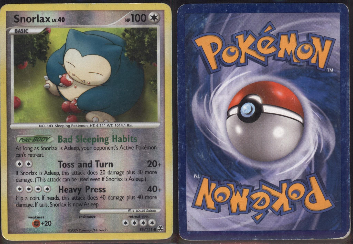 *SE BILDE FOR TILSTAND* Snorlax [Reverse Holo] #81 Pokemon Rising Rivals Pokesingles