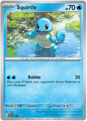 048 Squirtle, Scarlet & Violet | Promos, promo, 25.00 kr, Pokesingles. Kjøp pokemon kort til lave priser hos oss.