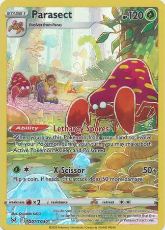 Parasect TG01, Lost Origin | Sword & Shield, , 0.00 kr, Pokesingles. Kjøp pokemon kort til lave priser hos oss.