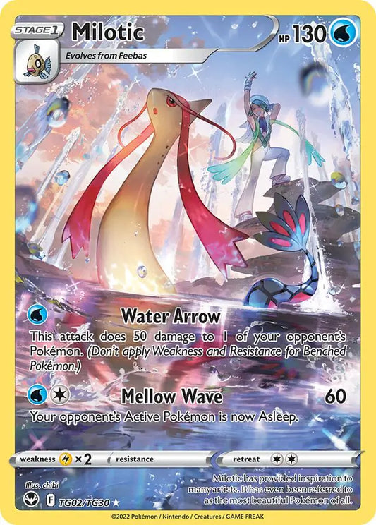 Milotic TG02, Silver Tempest | Sword & Shield, , 0.00 kr, Pokesingles. Kjøp pokemon kort til lave priser hos oss.