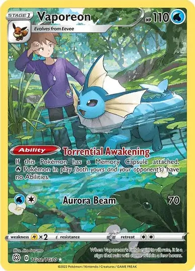 Vaporeon TG02, Brilliant Stars | Sword & Shield, v, 0.00 kr, Pokesingles. Kjøp pokemon kort til lave priser hos oss.