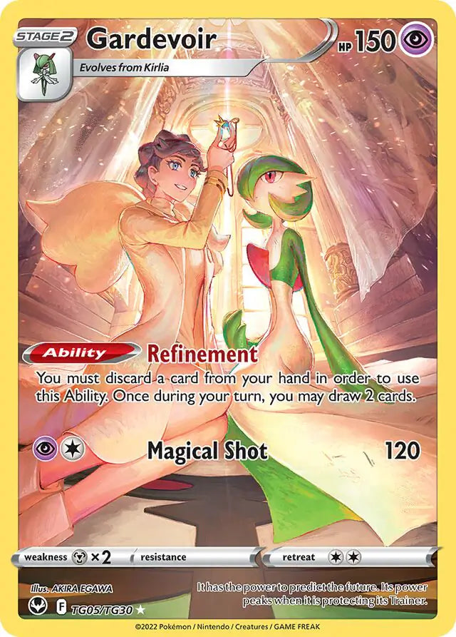 Gardevoir TG05, Silver Tempest | Sword & Shield, , 0.00 kr, Pokesingles. Kjøp pokemon kort til lave priser hos oss.