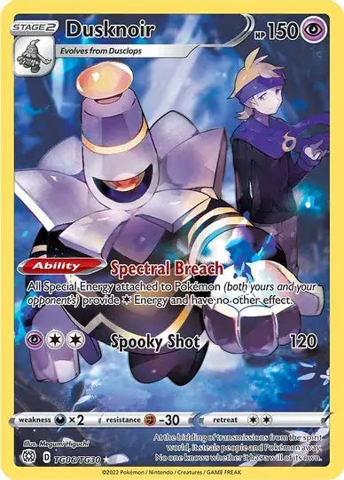 Dusknoir TG06, Brilliant Stars | Sword & Shield, , 0.00 kr, Pokesingles. Kjøp pokemon kort til lave priser hos oss.