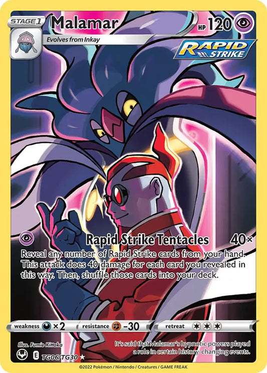Malamar TG06, Silver Tempest | Sword & Shield, , 0.00 kr, Pokesingles. Kjøp pokemon kort til lave priser hos oss.