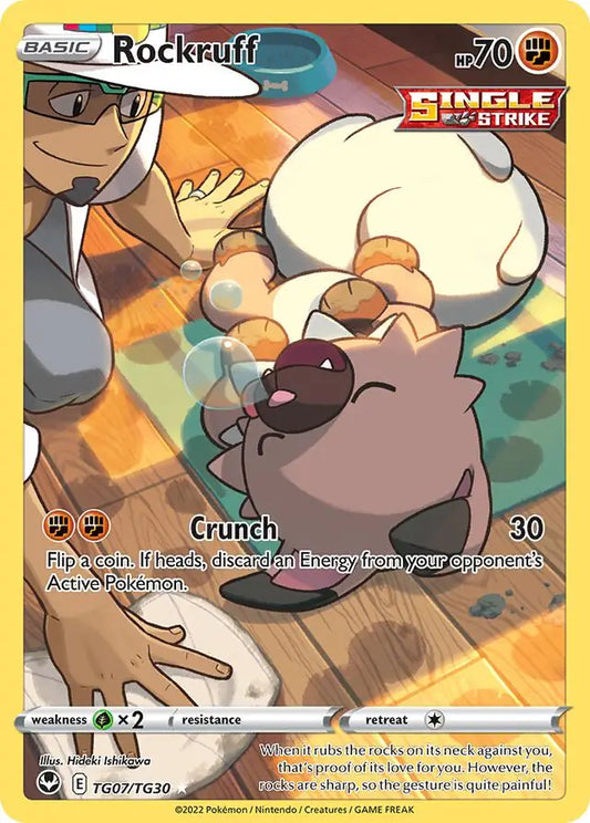 Rockruff TG07, Silver Tempest | Sword & Shield, , 0.00 kr, Pokesingles. Kjøp pokemon kort til lave priser hos oss.