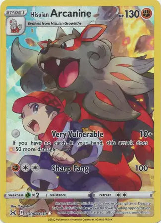 Hisuian Arcanine TG08, Lost Origin | Sword & Shield, , 0.00 kr, Pokesingles. Kjøp pokemon kort til lave priser hos oss.