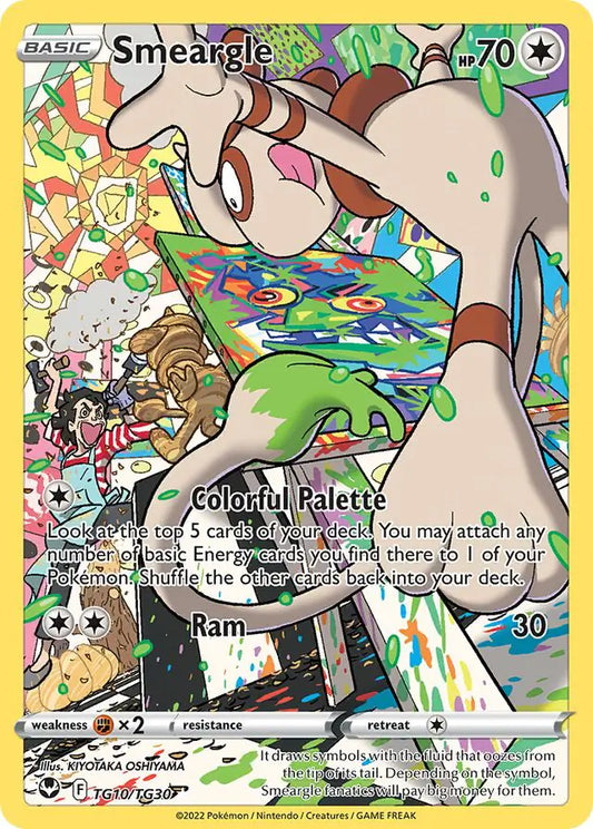 Smeargle TG10, Silver Tempest | Sword & Shield, , 0.00 kr, Pokesingles. Kjøp pokemon kort til lave priser hos oss.