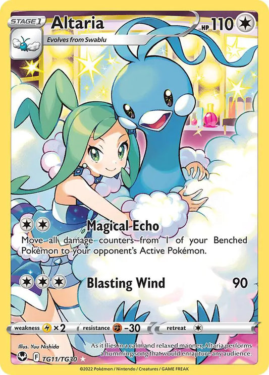 Altaria TG11, Silver Tempest | Sword & Shield, , 0.00 kr, Pokesingles. Kjøp pokemon kort til lave priser hos oss.