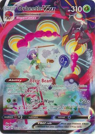 Orbeetle VMAX TG13, Lost Origin | Sword & Shield, , 0.00 kr, Pokesingles. Kjøp pokemon kort til lave priser hos oss.