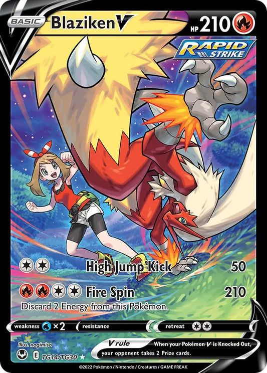 Blaziken V TG14, Silver Tempest | Sword & Shield, , 0.00 kr, Pokesingles. Kjøp pokemon kort til lave priser hos oss.