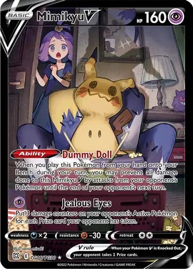 Mimikyu V TG16, Brilliant Stars | Sword & Shield, v, 0.00 kr, Pokesingles. Kjøp pokemon kort til lave priser hos oss.