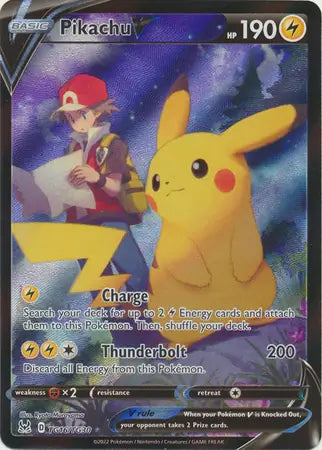Pikachu V TG16, Lost Origin | Sword & Shield, , 0.00 kr, Pokesingles. Kjøp pokemon kort til lave priser hos oss.