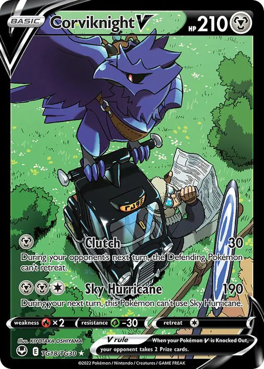 Corviknight V TG18, Silver Tempest | Sword & Shield, , 0.00 kr, Pokesingles. Kjøp pokemon kort til lave priser hos oss.