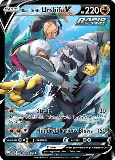 Rapid Strike Urshifu V TG20, Brilliant Stars | Sword & Shield, v, 0.00 kr, Pokesingles. Kjøp pokemon kort til lave priser hos oss.