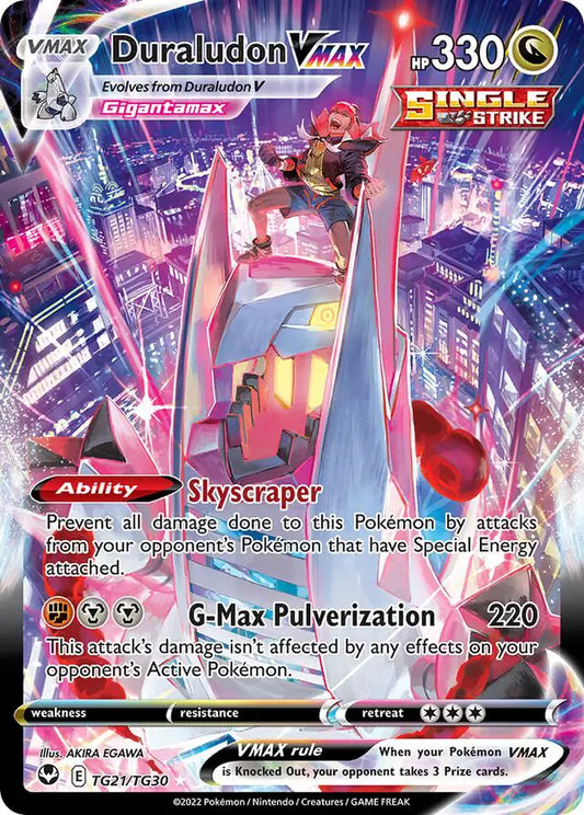Duraludon VMAX TG21, Silver Tempest | Sword & Shield, , 0.00 kr, Pokesingles. Kjøp pokemon kort til lave priser hos oss.