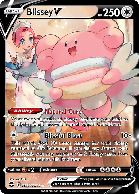 Blissey V TG22, Silver Tempest | Sword & Shield, , 0.00 kr, Pokesingles. Kjøp pokemon kort til lave priser hos oss.