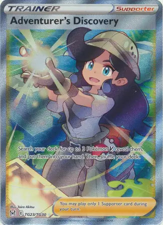 Adventurer's Discovery TG23, Lost Origin | Sword & Shield, , 0.00 kr, Pokesingles. Kjøp pokemon kort til lave priser hos oss.