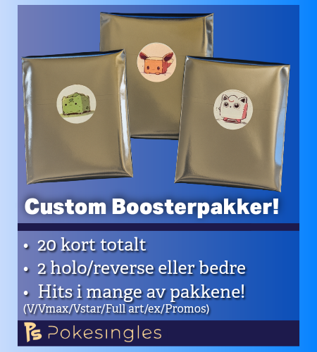 Premium Booster, 20 kort totalt - Custom boosterpakke Pokesingles