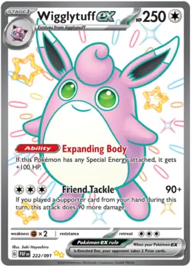222 Wigglytuff ex, Paldean Fates, secret, 3.00 kr, Pokesingles. Kjøp pokemon kort til lave priser hos oss.
