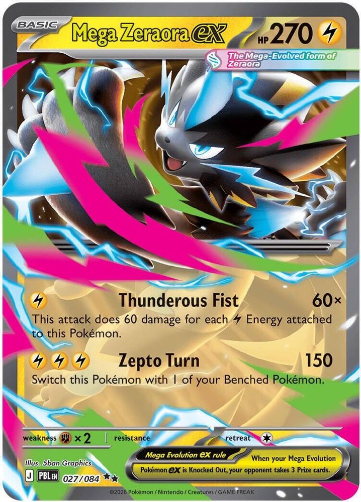Mega Zeraora ex 027/084 - Pitch Black