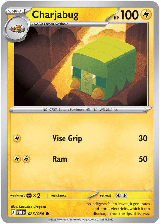 Charjabug 025/084 (Reverse Holo) - Pitch Black