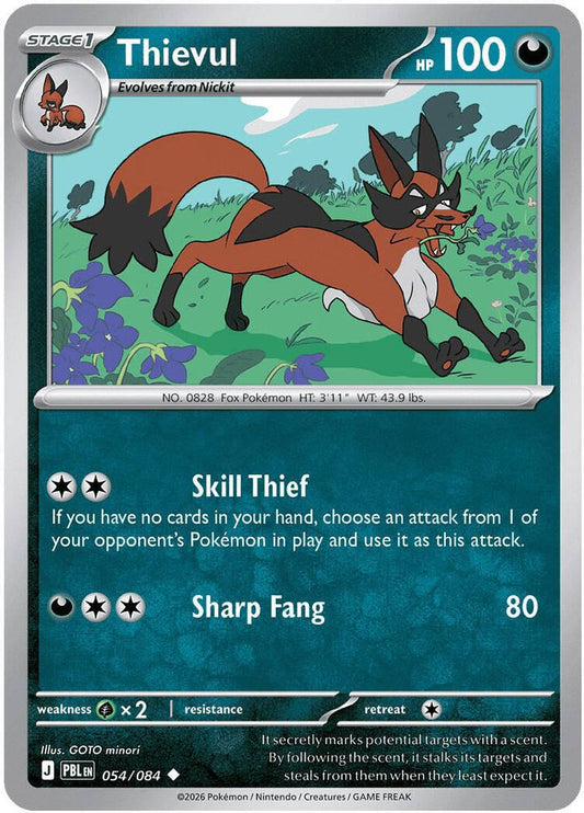 Thievul 054/084 (Reverse Holo) - Pitch Black