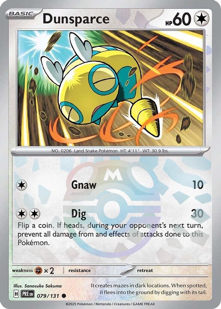 Dunsparce (Master Ball Pattern) 79 - Prismatic Evolutions