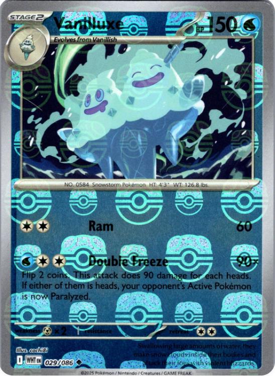Vanilluxe (Master Ball Pattern) 29 - White Flare